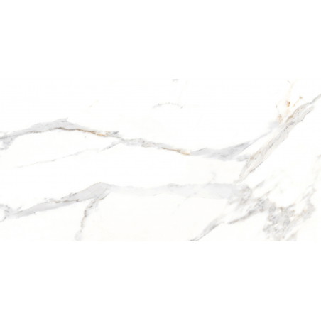 Mexen Agata Rectified glazed white gres G1, floor-wall tile 120 x 60 cm, glossy - TL144-120-060-00