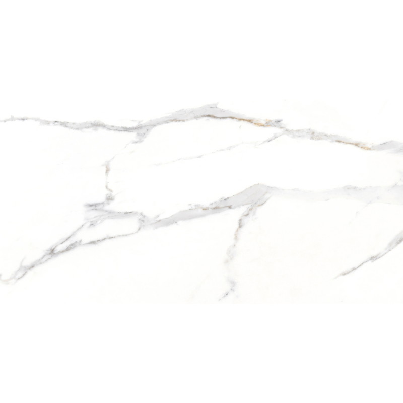 Mexen Agata Rectified glazed white gres G1, floor-wall tile 120 x 60 cm, glossy - TL144-120-060-00