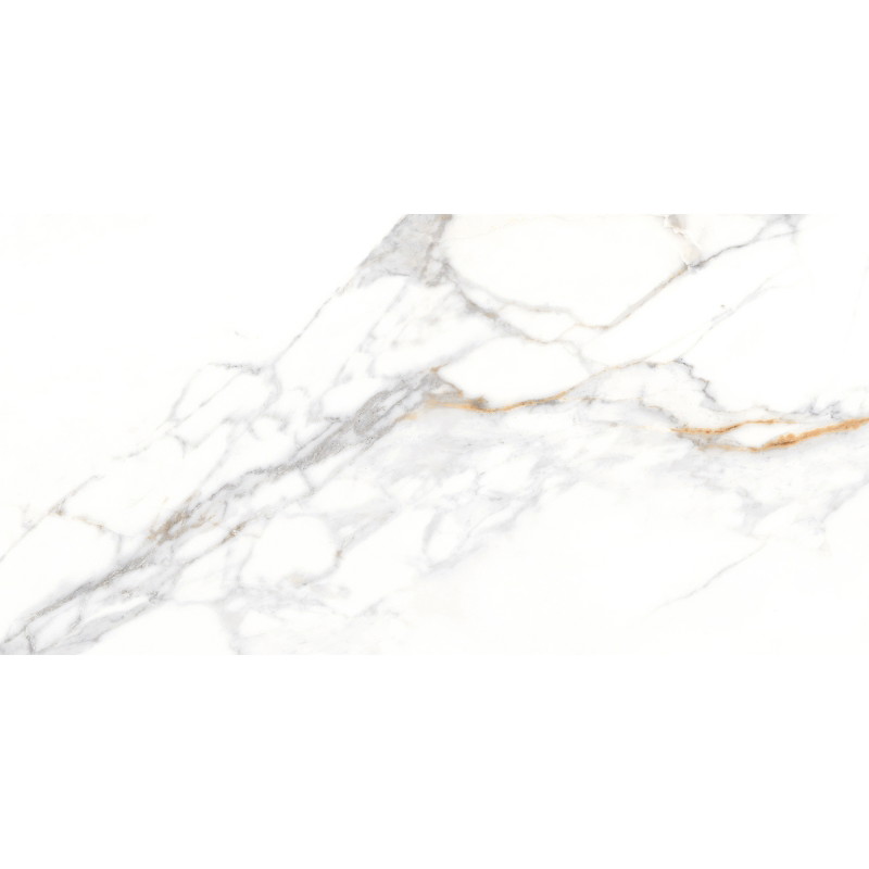 Mexen Agata Rectified glazed white gres G1, floor-wall tile 120 x 60 cm, glossy - TL144-120-060-00