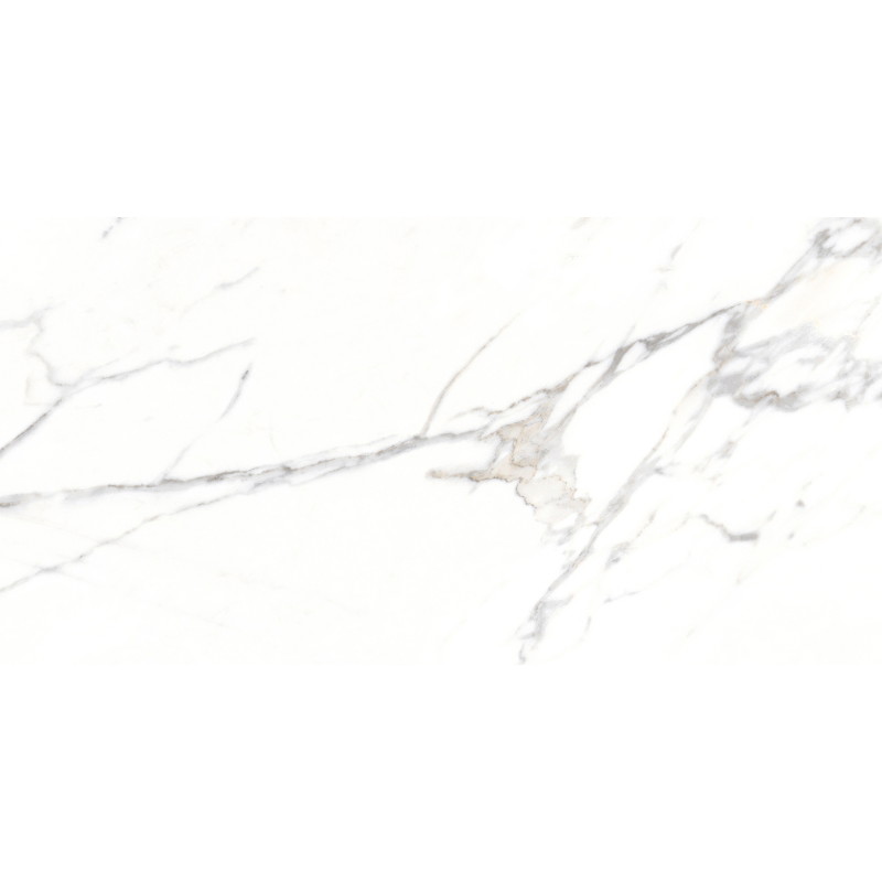 Mexen Agata Rectified glazed white gres G1, floor-wall tile 120 x 60 cm, glossy - TL144-120-060-00