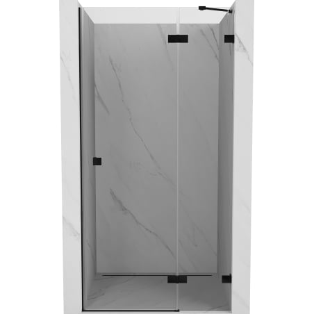 Mexen Lunar shower door right hinged 105 cm, transparent, black - 834-105-000-70-00-P