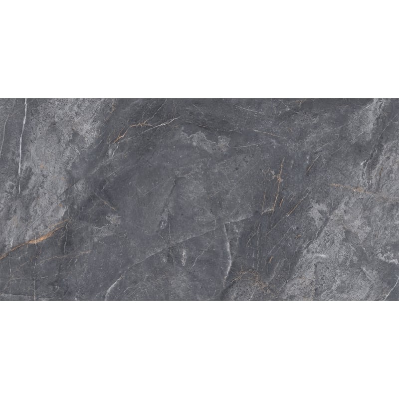 Mexen Walcey Charcoal Glazed Rectified Porcelain Tile G1, Floor and Wall Tile 120 x 60 cm, Gloss - TL150-120-060-02