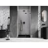 Mexen Lunar right hinged shower door 115 cm, transparent, gun metal - 834-115-000-95-00-P