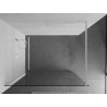 Mexen Kioto Walk-in Shower Wall 110 x 200 cm, Transparent 8 mm, White - 800-110-101-20-00