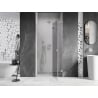 Mexen Lunar shower door, right-sided 85 cm, transparent, brushed nickel - 834-085-000-97-00-P