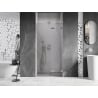 Mexen Lunar shower door, right-sided 85 cm, transparent, brushed nickel - 834-085-000-97-00-P