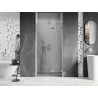 Mexen Lunar 95 cm Right Hinged Shower Door, Transparent, Brushed Nickel - 834-095-000-97-00-P