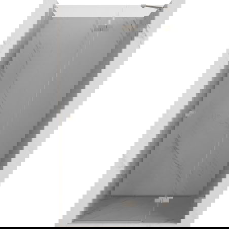 Mexen Lunar right hinged shower door 125 cm, transparent, brushed nickel - 834-125-000-97-00-P