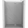 Mexen Lunar shower door right-hinged 130 cm, transparent, brushed nickel - 834-130-000-97-00-P
