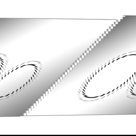 Mexen Tex 01 flush button, shiny chrome - 6101-03