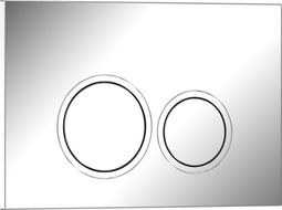 Mexen Tex 01 flush button, shiny chrome - 6101-03