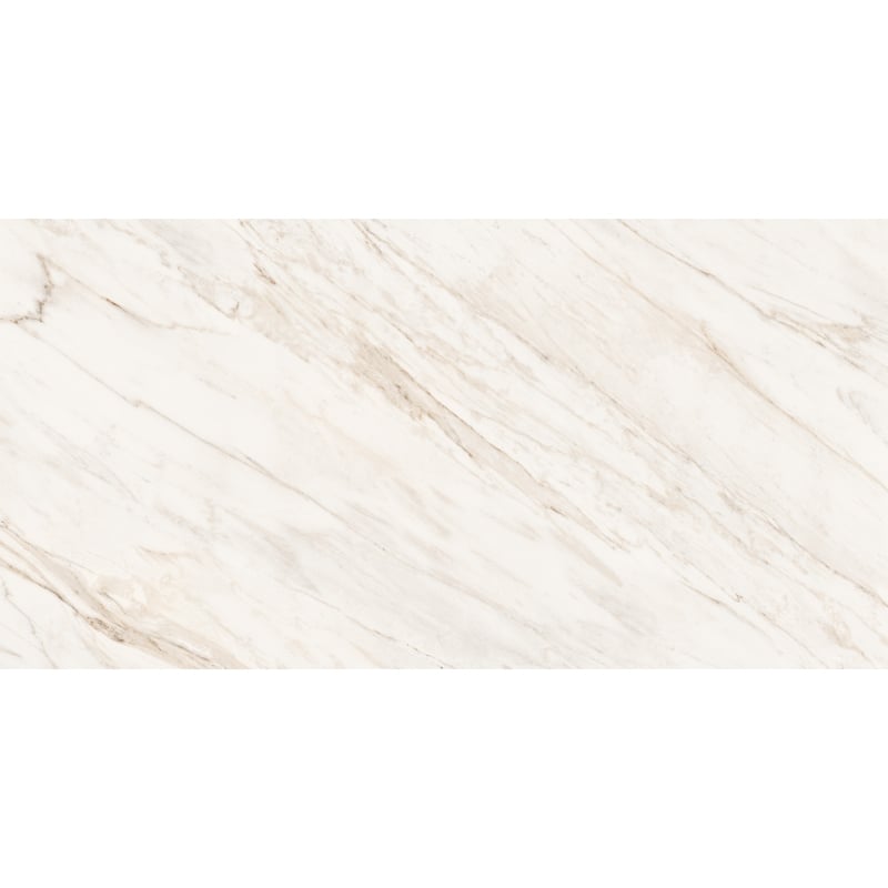 Mexen Angelo White glazed porcelain rectified. G1, floor-wall tile 120 x 60 cm, gloss - TL156-120-060-00