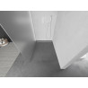 Mexen Kioto Walk-in Shower Wall 100 x 200 cm, Frosted 8 mm, White - 800-100-101-20-30