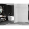 Mexen Kioto Walk-in Shower Screen 100 x 200 cm, Frosted 8 mm, White - 800-100-101-20-30