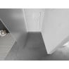 Mexen Kioto Walk-in Shower Wall 120 x 200 cm, Frosted 8 mm, White - 800-120-101-20-30