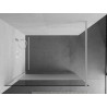Mexen Kioto Walk-in Shower Screen 70 x 200 cm, Clear/Frosted 8 mm, White - 800-070-101-20-35