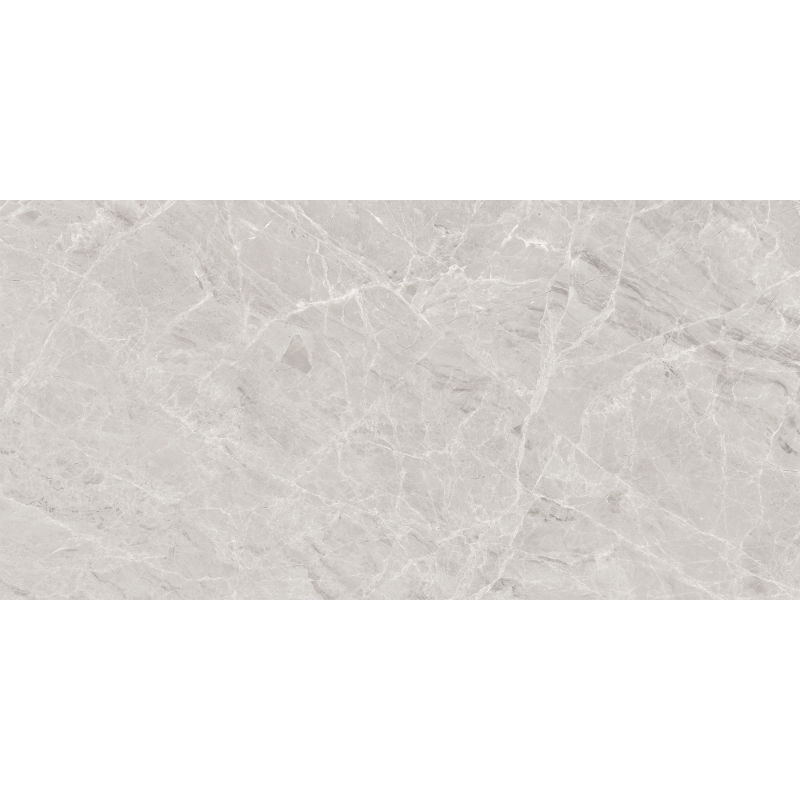 Mexen Versace Grey glazed rectified porcelain tile, floor-wall 120 x 60 cm, gloss - TL168-120-060-02