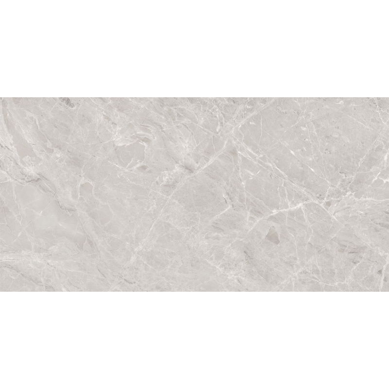 Mexen Versace Grey glazed rectified porcelain tile, floor-wall 120 x 60 cm, gloss - TL168-120-060-02