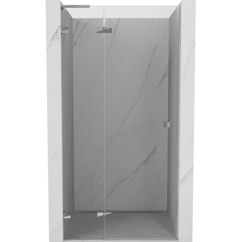 Mexen Lunar L Shower Door Left Hinged 125 cm, Transparent, Chrome - 834L-125-000-01-00-L