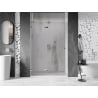 Mexen Lunar L Left Hinged Shower Door 135 cm, Transparent, Chrome - 834L-135-000-01-00-L