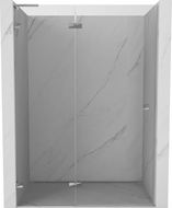 Mexen Lunar L Shower Door Swinging Left 140 cm, Transparent, Chrome - 834L-140-000-01-00-L
