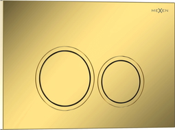 Mexen Tex 01 flush button, glossy champagne gold - 6101-08