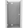 Mexen Lunar L left hinged shower door 85 cm, transparent, white - 834L-085-000-20-00-L