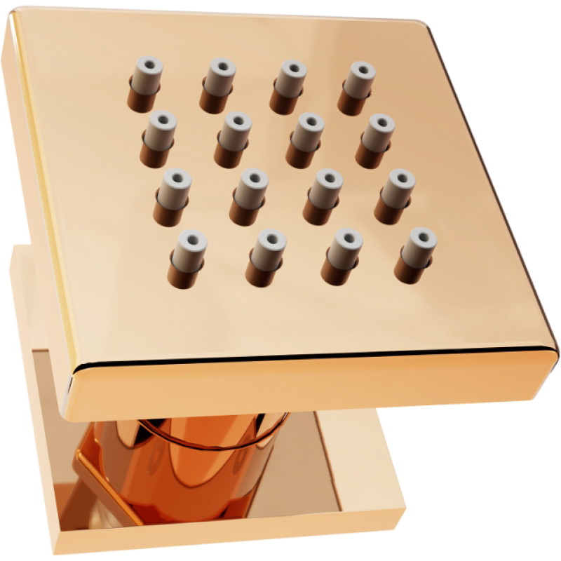 Mexen Cube surface-mounted side shower nozzle, rose gold - 79360-60