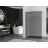 Mexen Kioto Walk-in Shower Wall 100 x 200 cm, Graphite 8 mm, White - 800-100-101-20-40