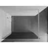 Mexen Kioto Walk-in Shower Wall 100 x 200 cm, Graphite 8 mm, White - 800-100-101-20-40
