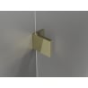 Mexen Lunar L left hinged shower door 90 cm, transparent, gold - 834L-090-000-50-00-L