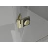 Mexen Lunar L left hinged shower door 90 cm, transparent, gold - 834L-090-000-50-00-L