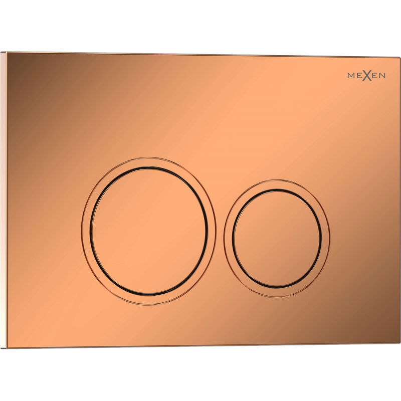 Mexen Tex 01 flush button, shiny rose gold - 6101-09