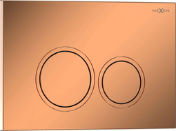 Mexen Tex 01 flush button, shiny rose gold - 6101-09