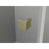 Mexen Lunar L left shower door 90 cm, transparent, brushed gold - 834L-090-000-55-00-L