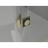 Mexen Lunar L left shower door 90 cm, transparent, brushed gold - 834L-090-000-55-00-L