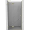 Mexen Lunar L left-hand hinged shower door 95 cm, transparent, brushed gold - 834L-095-000-55-00-L