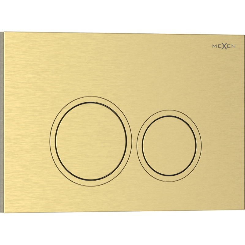 Mexen Tex 01 flush button, brushed gold - 6101-11