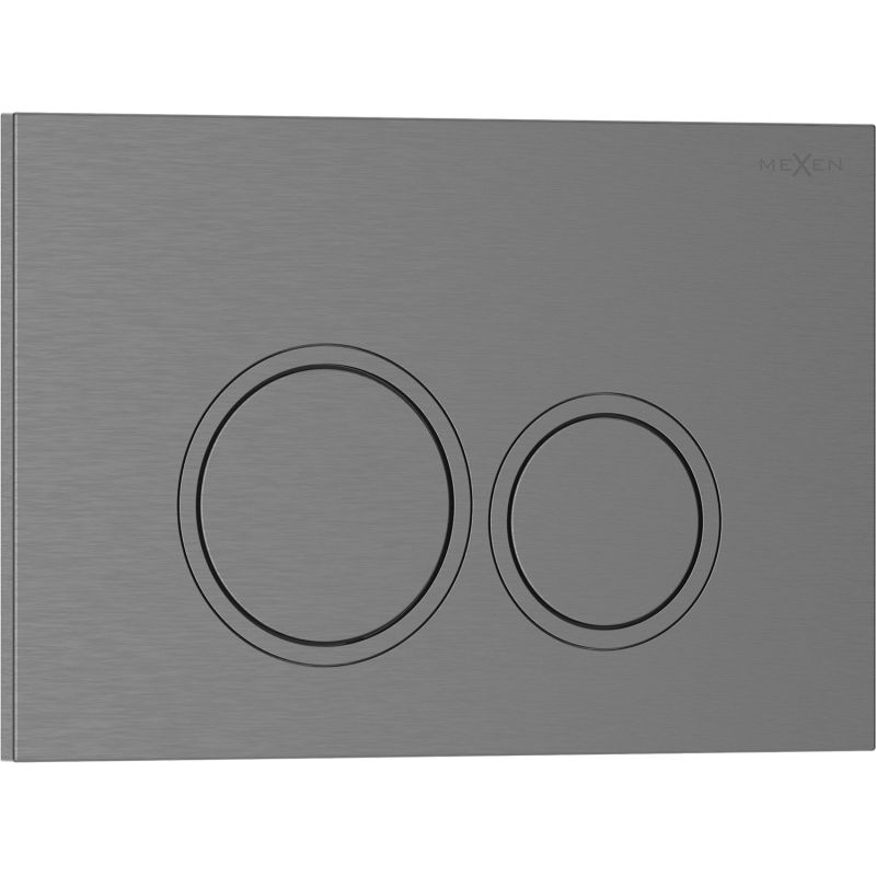 Mexen Tex 01 flush button, brushed gun gray - 6101-12