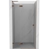 Mexen Lunar L left swing shower door 80 cm, transparent, rose gold - 834L-080-000-60-00-L
