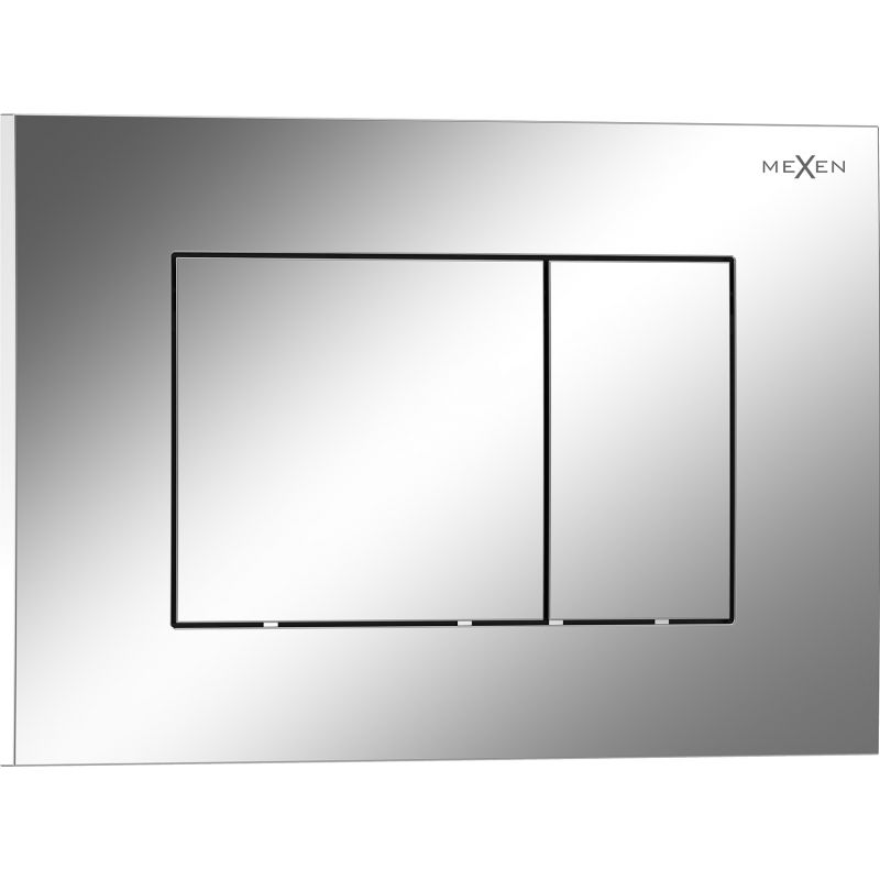 Mexen Tex 02 flush button, shiny chrome - 6102-03