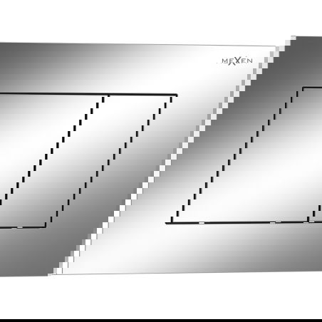 Mexen Tex 02 flush button, shiny chrome - 6102-03