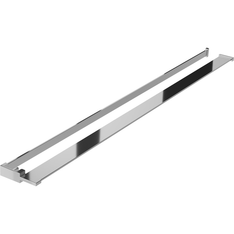 Mexen Kioto+ shelf for a shower wall with towel rail, chrome - 800-02-01