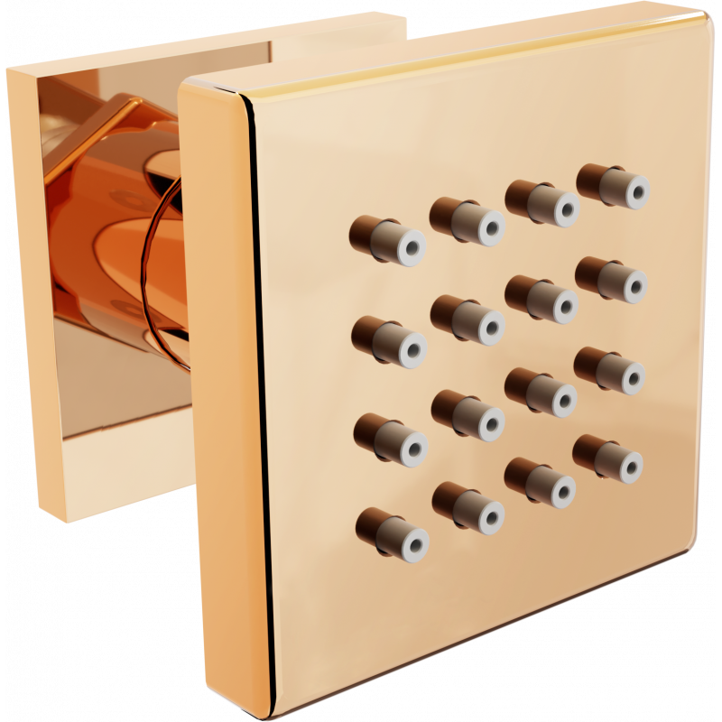 Mexen wall mounted side nozzle, Rose gold - 79360-60