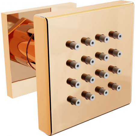 Mexen Cube surface-mounted side shower nozzle, rose gold - 79360-60