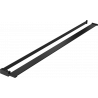 Mexen shelf for shower wall with towel railing, black - 800-02-70