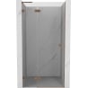 Mexen Lunar L shower door left swinging 95 cm, transparent, brushed copper - 834L-095-000-65-00-L