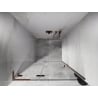 Mexen Lunar L shower doors left hinged 100 cm, transparent, brushed copper - 834L-100-000-65-00-L