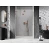 Mexen Lunar L Shower Door Swing Left 130 cm, Transparent, Brushed Copper - 834L-130-000-65-00-L
