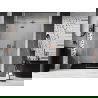 Mexen Lunar L left swing shower doors 140 cm, transparent, brushed copper - 834L-140-000-65-00-L